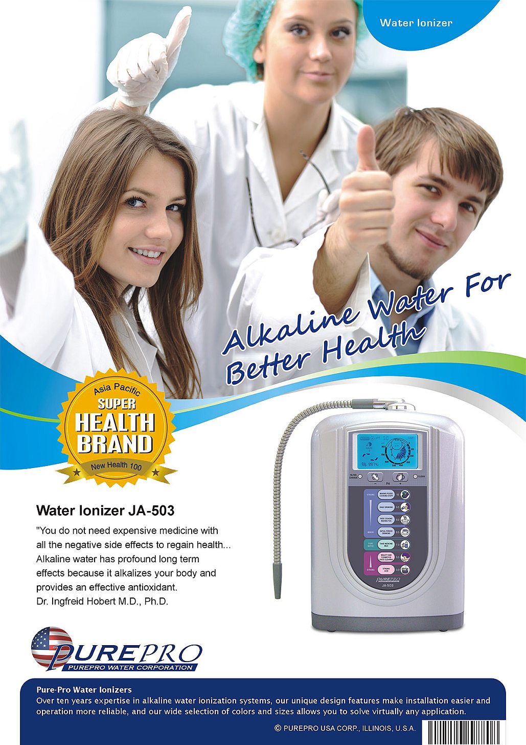 PurePro® USA Water Ionizer JA-503